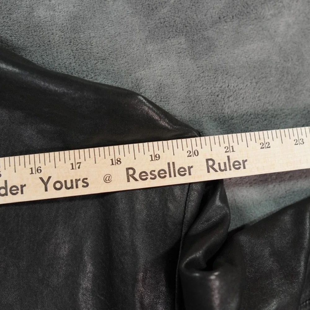 VTG The Territory Ahead Leather‎ Blazer Mens Large Black Jacket Classic READ MOB